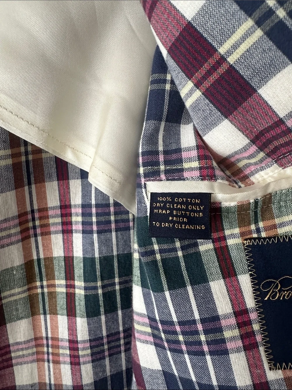 NWOT! Brooks Brothers Blue/Red  Madras Plaid Cotton Sport Coat Men’s 41L Blazer